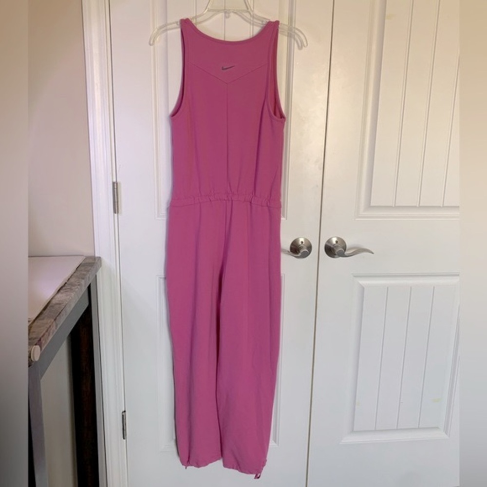 Nike DryFit Pink Purple Yoga Jumpsuit Size XS New - Picture 2 of 9